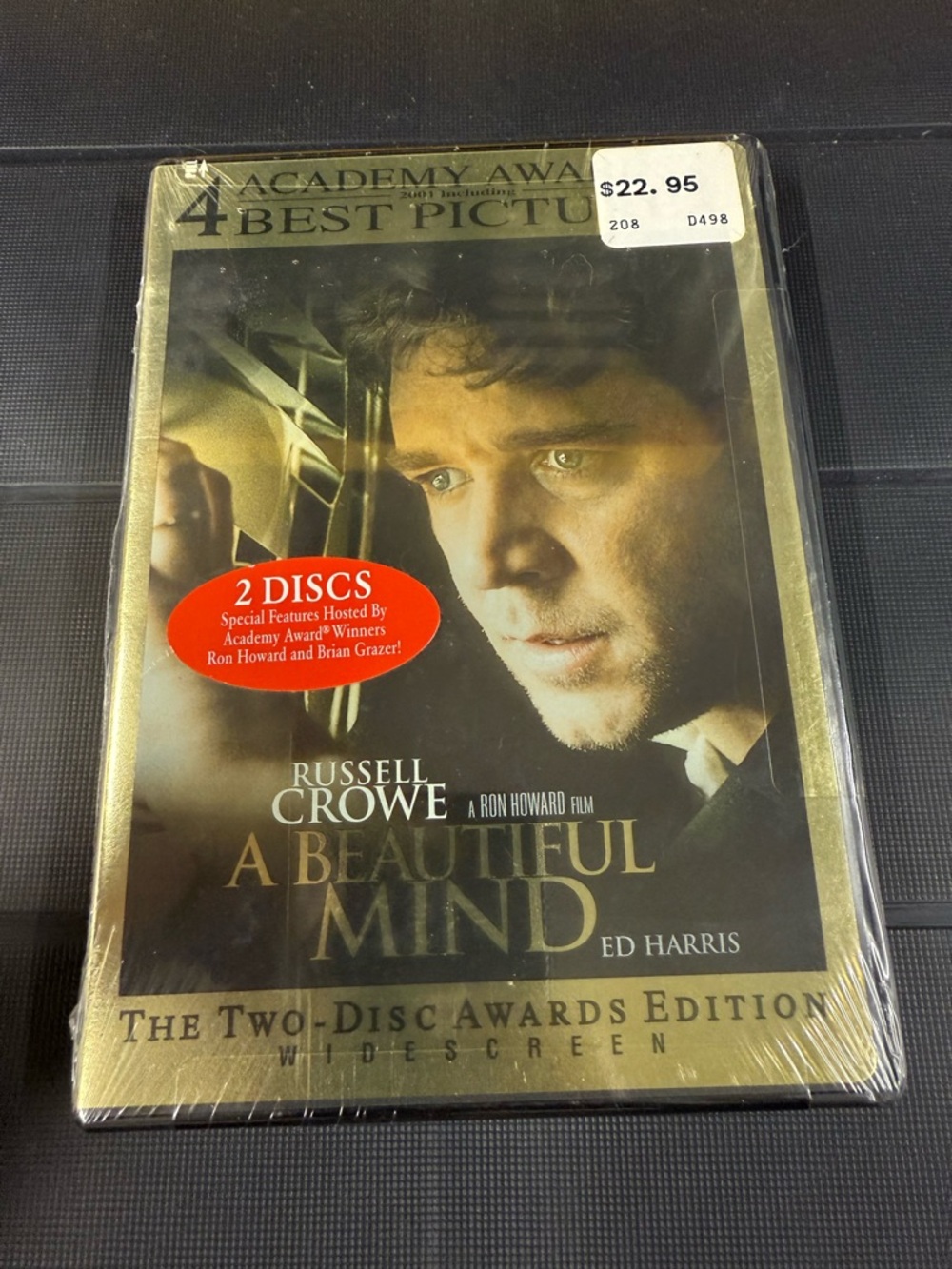 A Beautiful Mind (DVD, 2002, 2-Disc Awards Edition Full Frame Brand New